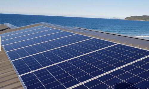 Coastal solar installation